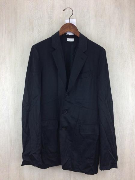 DRIES VAN NOTEN ブラック3Bテーラードジャケット(46)