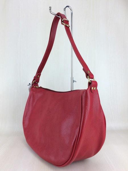 新品　未使用　IL BISONTE レザーショルダーバッグ 赤 ショルダーバッグ | クロスボディ & ショルダーバッグ | バッグ