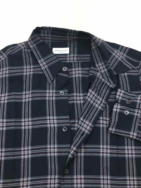 DRIES VAN NOTEN(ドリスヴァンノッテン) / 長袖シャツ/48/コットン/NVY 