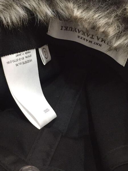 KIJIMA TAKAYUKI(キジマタカユキ) / フェイクファーキャップ/ブラック