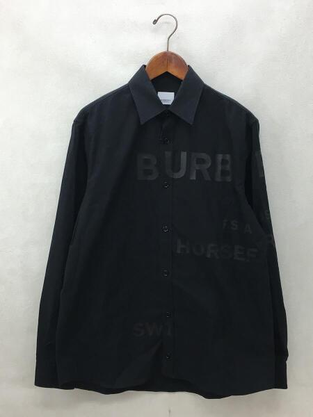 BURBERRY バーバリー ホースフェリー プリント シャツ 長袖 ブラック