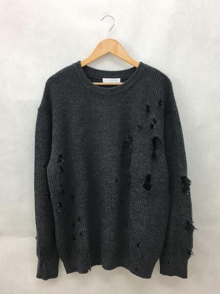 LABRAT(ラブラット) / 18AW/ダメージ加工ニットセーター(厚手)/M 