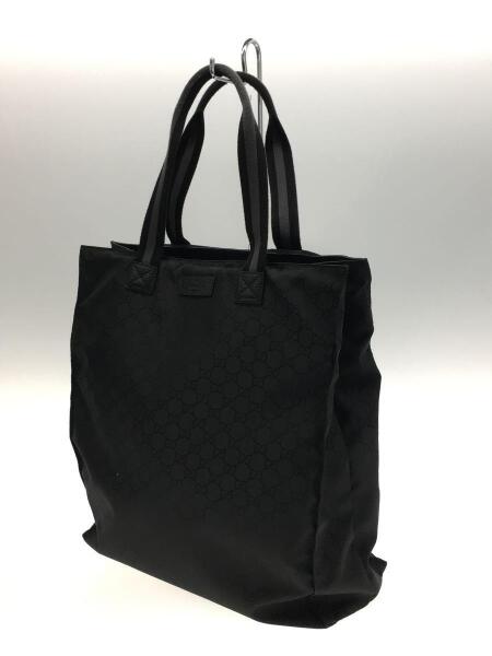 GUCCI(グッチ) / GGキャンバス/トートバッグ/ナイロン/ブラック/総柄 