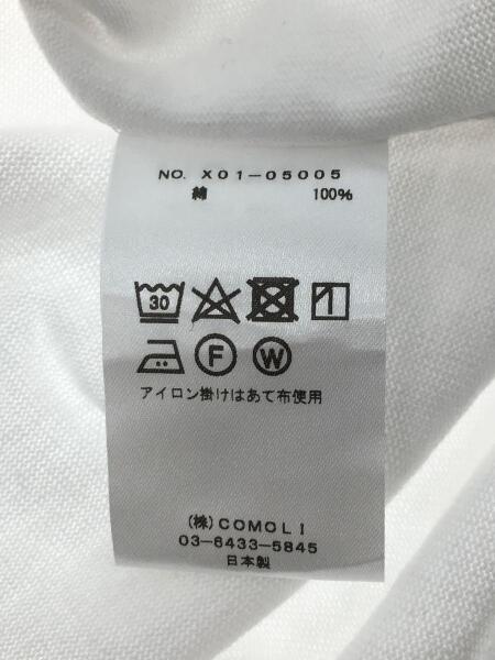 COMOLI(コモリ) / 長袖Tシャツ/FREE/コットン/WHT/x01-05005