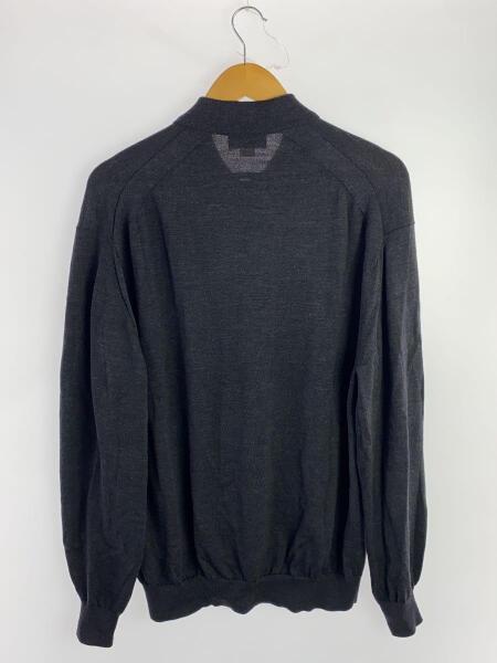 H BEAUTY&YOUTH ソリッドウール 2B ニットポロシャツ ブラック H＞ソリッドウール 2B ニットポロシャツ