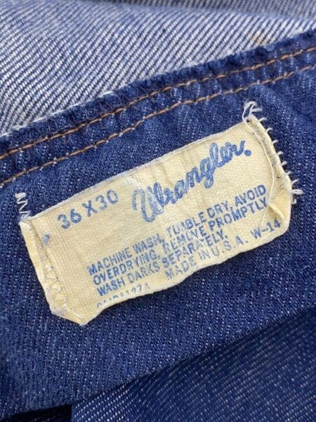 WRANGLER(ラングラー) / 70S/USA製/TALONジップ/ランチャーデニム