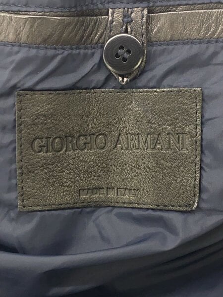 GIORGIO ARMANI / レザージャケット・ブルゾン/48/羊革/ブラック/NSG10P NSP28// GIORGIO ARMANI(ジョルジオアルマーニ) / レザージャケット・ブルゾン