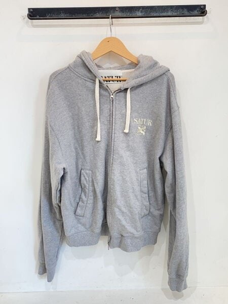 SATUR(セター) / ジップパーカー/L/コットン/GRY | 古着の販売・通販 