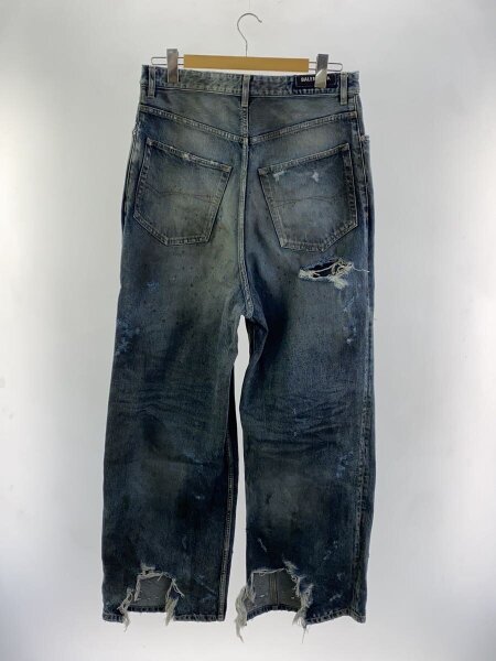 BALENCIAGA(バレンシアガ) / 23SS/ダメージ加工バギーパンツ/S/デニム 