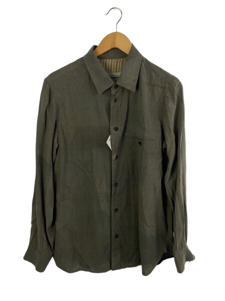 ZIGGY CHEN(ジギーチェン) / 24SS/長袖シャツ/46/シルク/グレー | 古着 