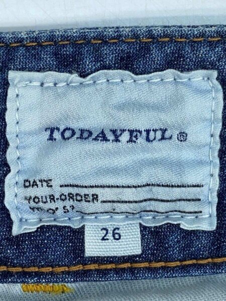 TODAYFUL(トゥデイフル) / DENIM TUCK BAGGY/ワイドパンツ/26/デニム 