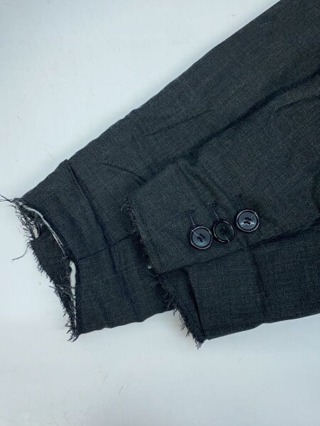 LES SIX / 23SS/レイヤード/オーバーサイズフーディ/パーカー/ウール/GRY/neuf-4-SH LES SIX(レシス) / 23SS/レイヤード/オーバーサイズフーディ/パーカー