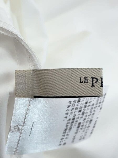 LE PHIL(ルフィル) / タグ付/長袖ブラウス/FREE/ポリエステル/WHT/534