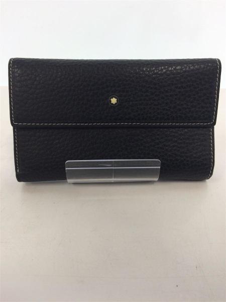 MONTBLANC(モンブラン) / 3つ折り財布/レザー/BLK/無地 | 中古品の販売