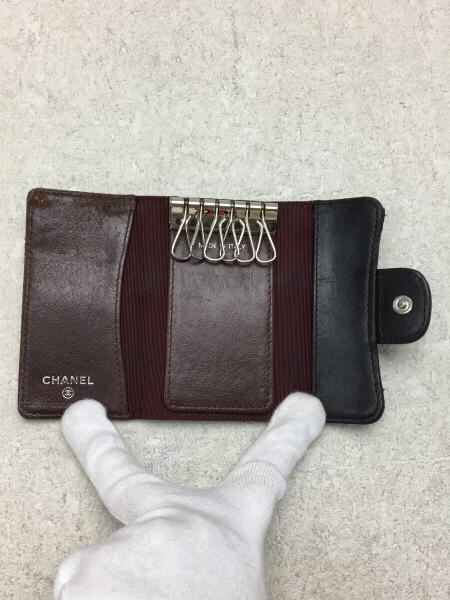 CHANEL(シャネル) / キーケース/レザー/BLK/マトラッセ/ココマーク  