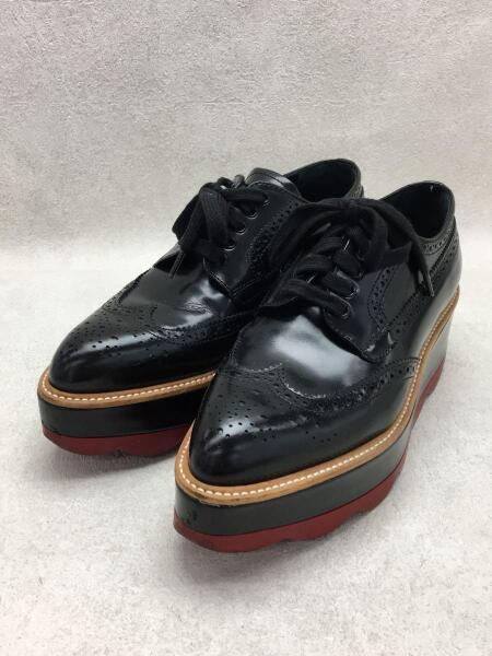 PRADA(プラダ) / ローファー/36/23.0/BLK/レザー/ウィングチップ/厚底 