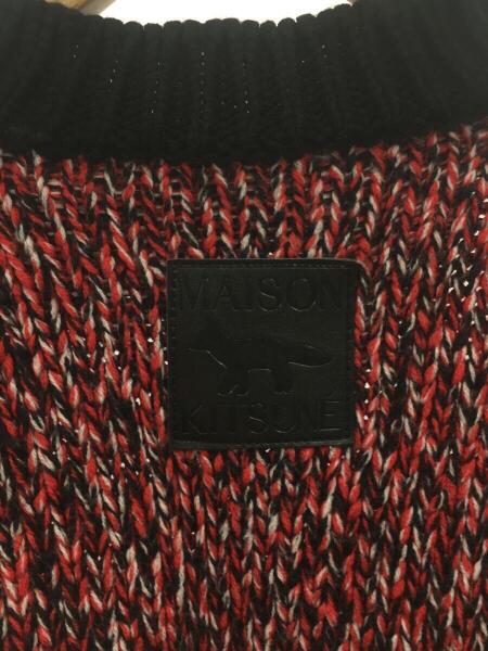 MAISON KITSUNE(メゾンキツネ) / セーター(厚手)/M/ウール/RED/総柄