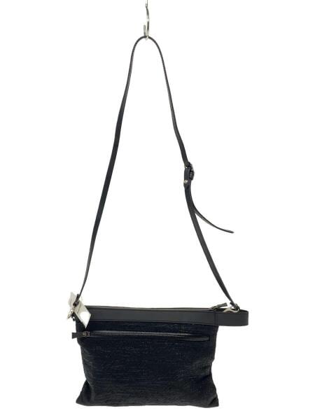 HERNO(ヘルノ) / ショルダーバッグ/キャンバス/レザー/BLK/POCH1DL  