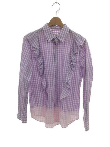 COMME des GARÇONS ピンク チェックシャツ L COMME des GARCONS - S