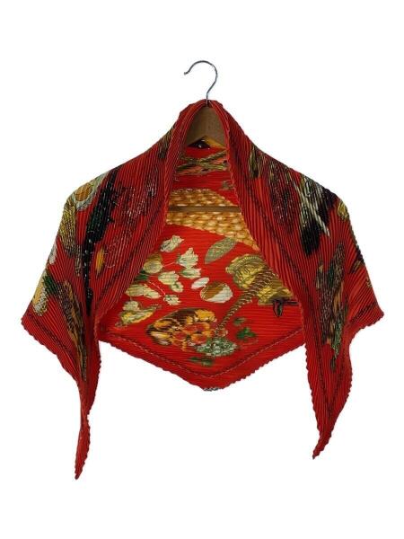 エルメス プリーツ スカーフ 赤 HERMES エルメス スカーフ プリーツ