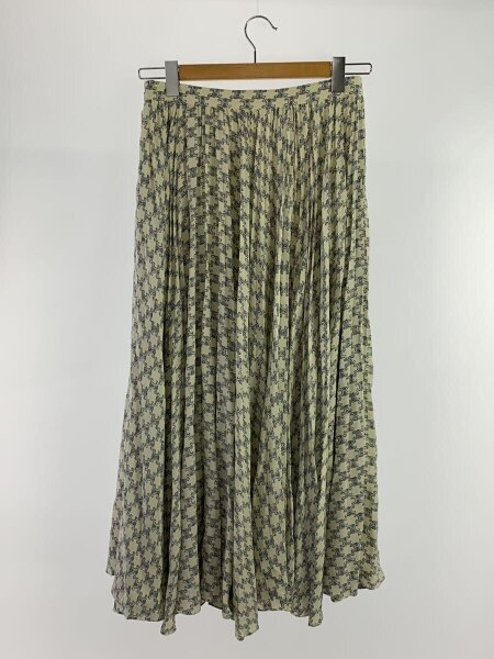 CELINE(セリーヌ) / ロングスカート/38/シルク/WHT/総柄/2J369632P 