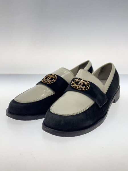 CHANEL(シャネル) / ココ/ローファー/38/WHT/レザー/G39606 | 中古品の