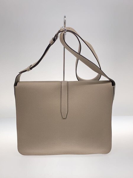 HERMES(エルメス) / ショルダーバッグ/レザー/BEG/無地/2018年製