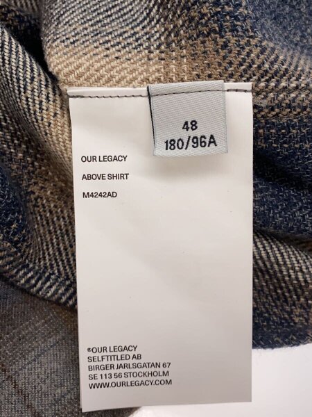 OUR LEGACY(アワーレガシー) / 24AW/ABOVE SHIRT Doyle Check/長袖 