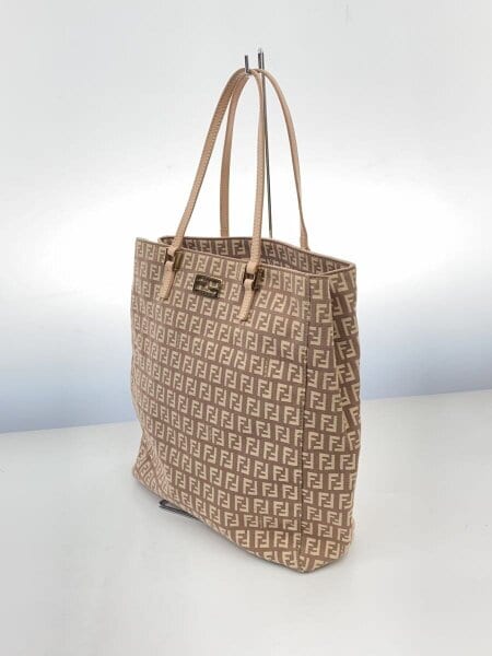 FENDI】トートバッグ ズッキーノ柄 総柄 キャンバス ブラック A4