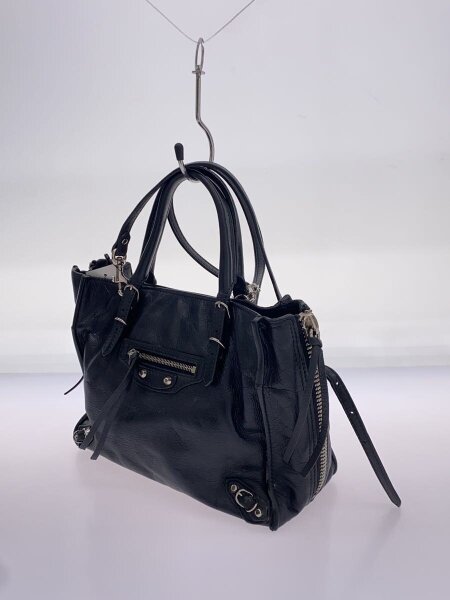 BALENCIAGA(バレンシアガ) / ペーパーミニ/ハンドバッグ/レザー/BLK/黒 
