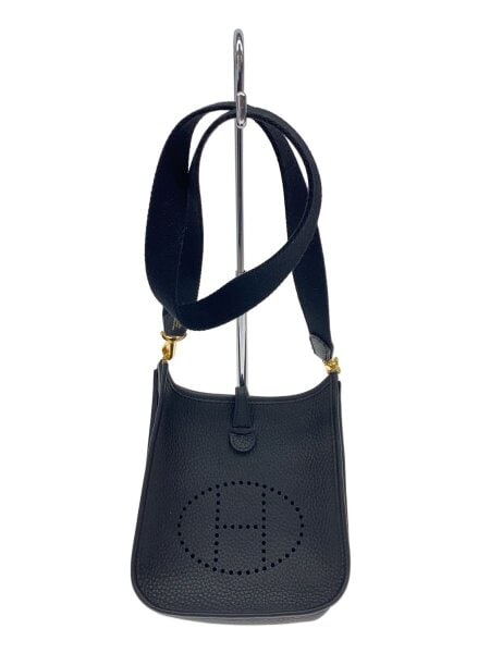 HERMES(エルメス) / エヴリンTPM/W刻印ショルダーバッグ/レザー/BLK/黒 