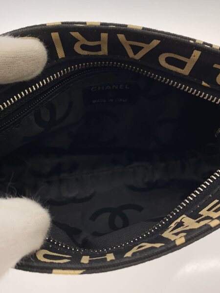 CHANEL(シャネル) / ポーチ/キャンバス/BLK/バイシーライン// | 中古品 