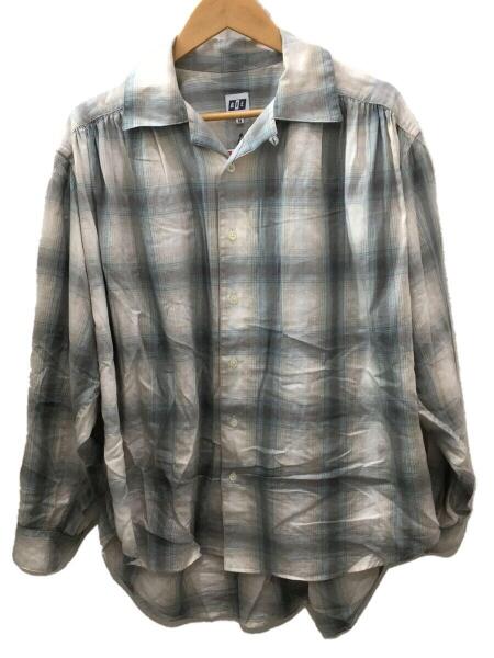 AiE(エーアイイー) / Painter Shirt/M/コットン/BLU/オンブレCK/MR963