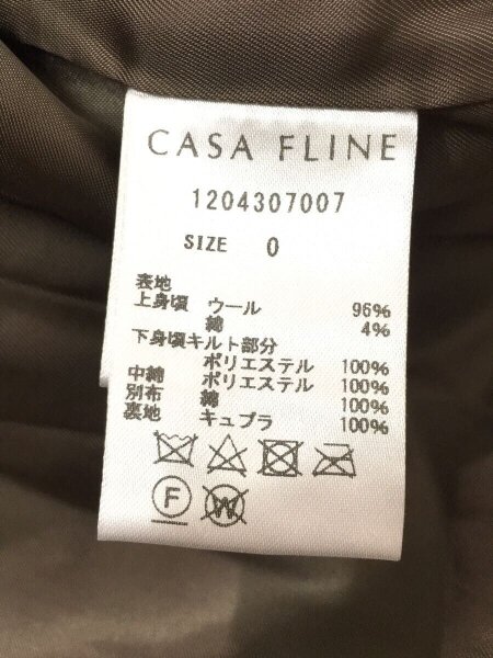 CASA FLINE(カーサフライン) / 再生ポリエステルバイカラーコート/0 