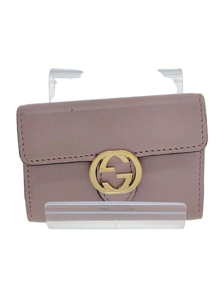 未使用品　GUCCI グッチ　キーケース　インターロッキングG ピンクベージュ GUCCI(グッチ) / キーケース_インターロッキングG/フェイクレザー/PNK