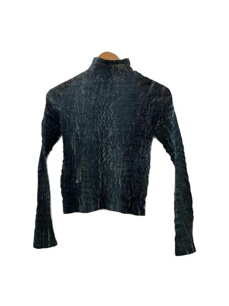 ISSEY MIYAKE(イッセイミヤケ) / プリーツハイネック長袖カットソー/M