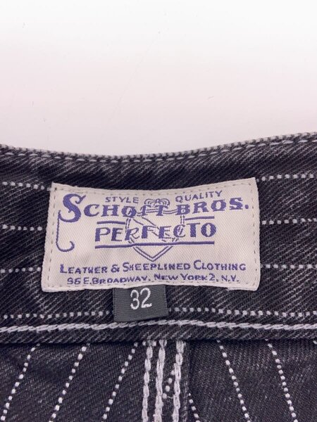 Schott(ショット) / ボトム/32/コットン/BLK/ストライプ/3126043