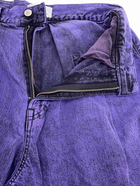 メンズ KIDILL TUCK DENIM PANTS パープル サイズ44