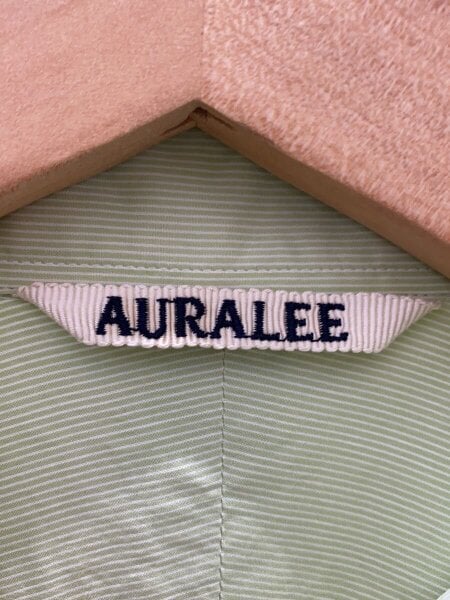 AURALEE / 長袖シャツ/3/コットン/GRN/ストライプ/A9SS01// AURALEE(オーラリー) / 長袖シャツ/3/コットン/GRN/ストライプ/A9SS01