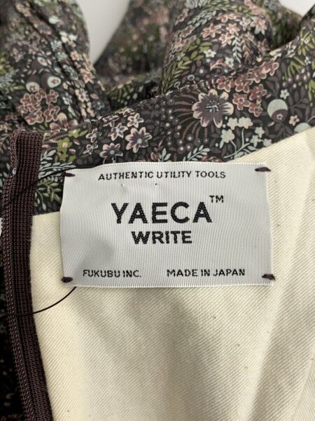 YAECA(ヤエカ) / 長袖ワンピース/M/コットン/BLK/総柄/97751 | 古着の