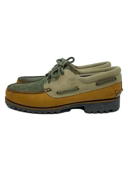 ティンバーランドスエード 3eye カーキデッキシューズモカシン