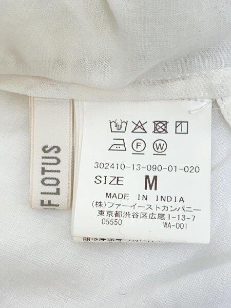 HOUSE OF LOTUS(ハウスオブロータス) / 半袖ブラウス/M/コットン/WHT 