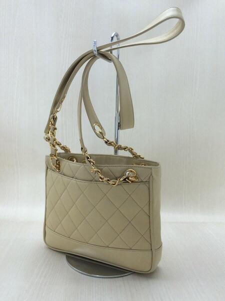 CHANEL シャネルベージュ キルティング ショルダーバッグヴィンテージ