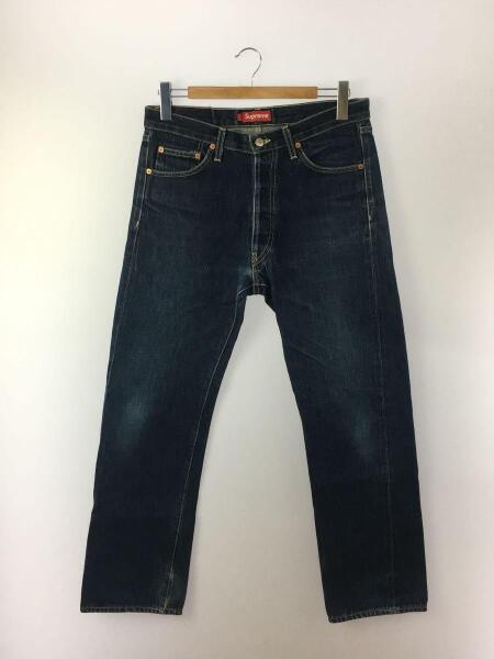 supreme ブラックデニム32 ボタンフライ シュプリーム SUPREME デニム