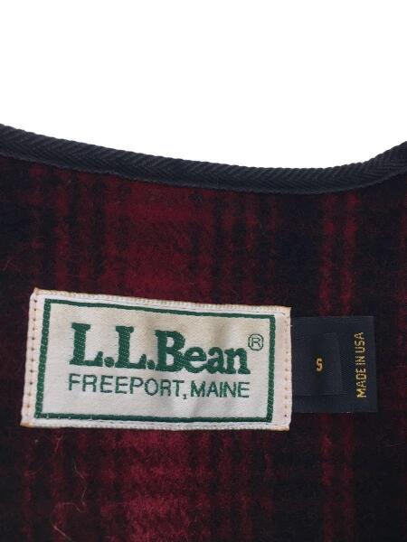 L.L.Bean(エルエルビーン) / 80s-90s/ハンティングベスト/S/ウール/RED 