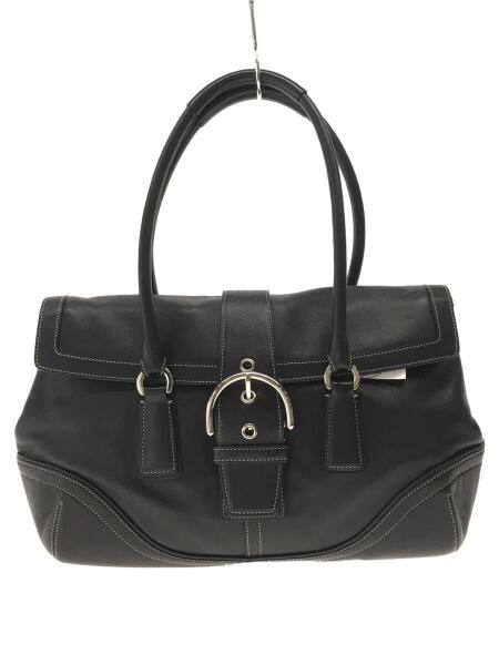 COACH(コーチ) / ハンドバッグ/レザー/ブラック/無地/9251 | 中古品の 