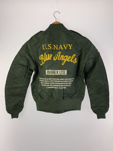 AVIREX / L-2B/エンジェルスワッペンフライトジャケット/M/ナイロン/KHK/無地/6162119 AVIREX(アヴィレックス) / L-2B/エンジェルスワッペンフライト