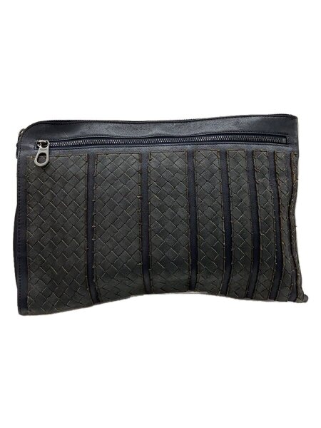 BOTTEGA VENETA(ボッテガヴェネタ) / クラッチバッグ/レザー/BLK/無地 