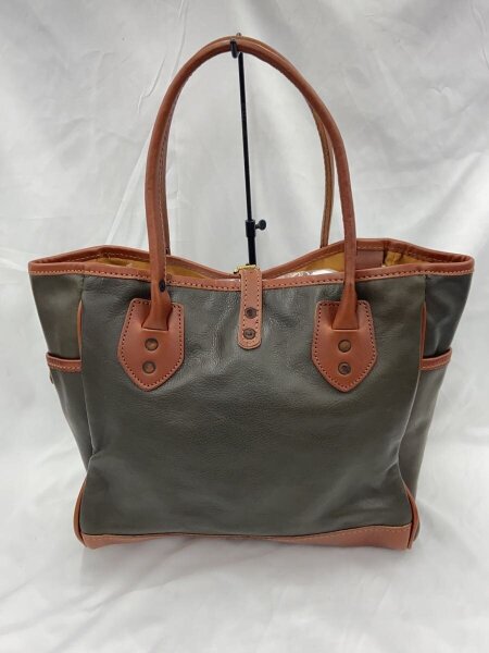 YUKETEN(ユケテン) / トートバッグ/レザー/GRN/無地/Leather Tote With 