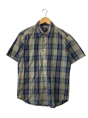 STUSSY(ステューシー) / 半袖シャツ/S/--/GRN/ストライプ/1110325